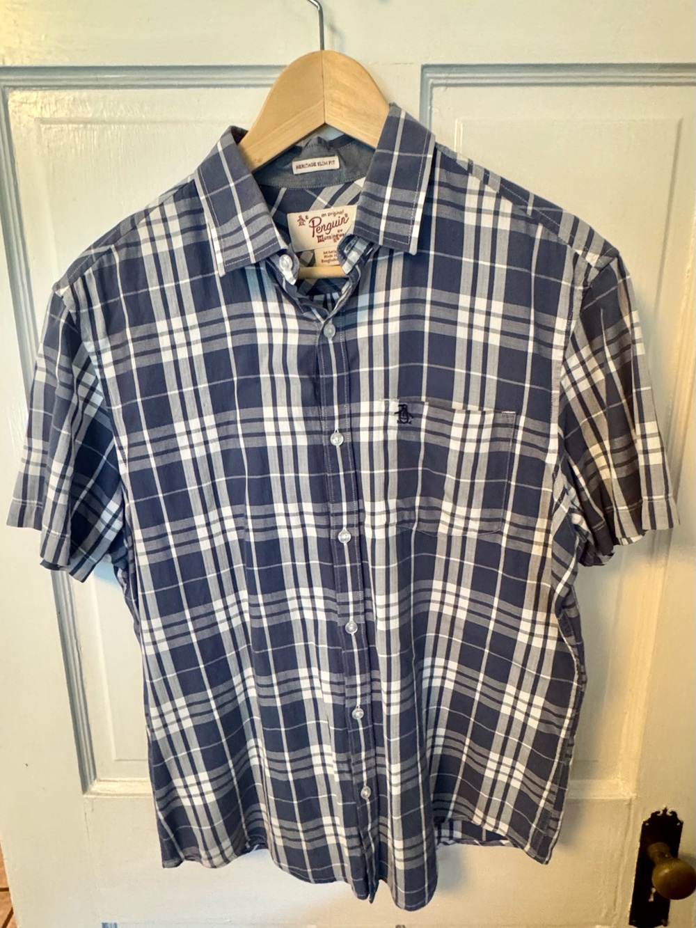 Original Penguin by Munsingwear Heritage Slim Fit Plaid Shirt | Men’s
